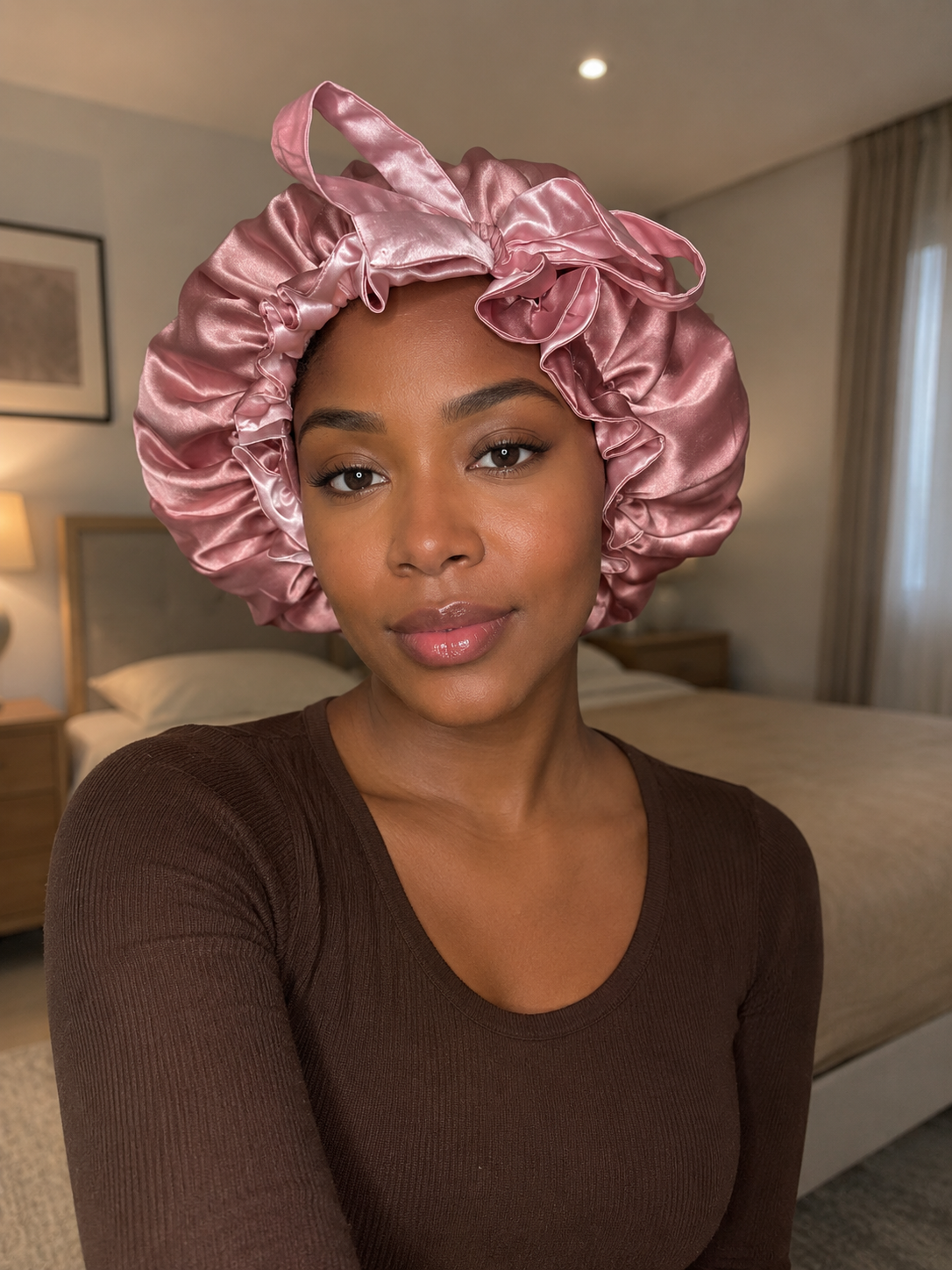 Luxe Satijnen Tie Bonnet