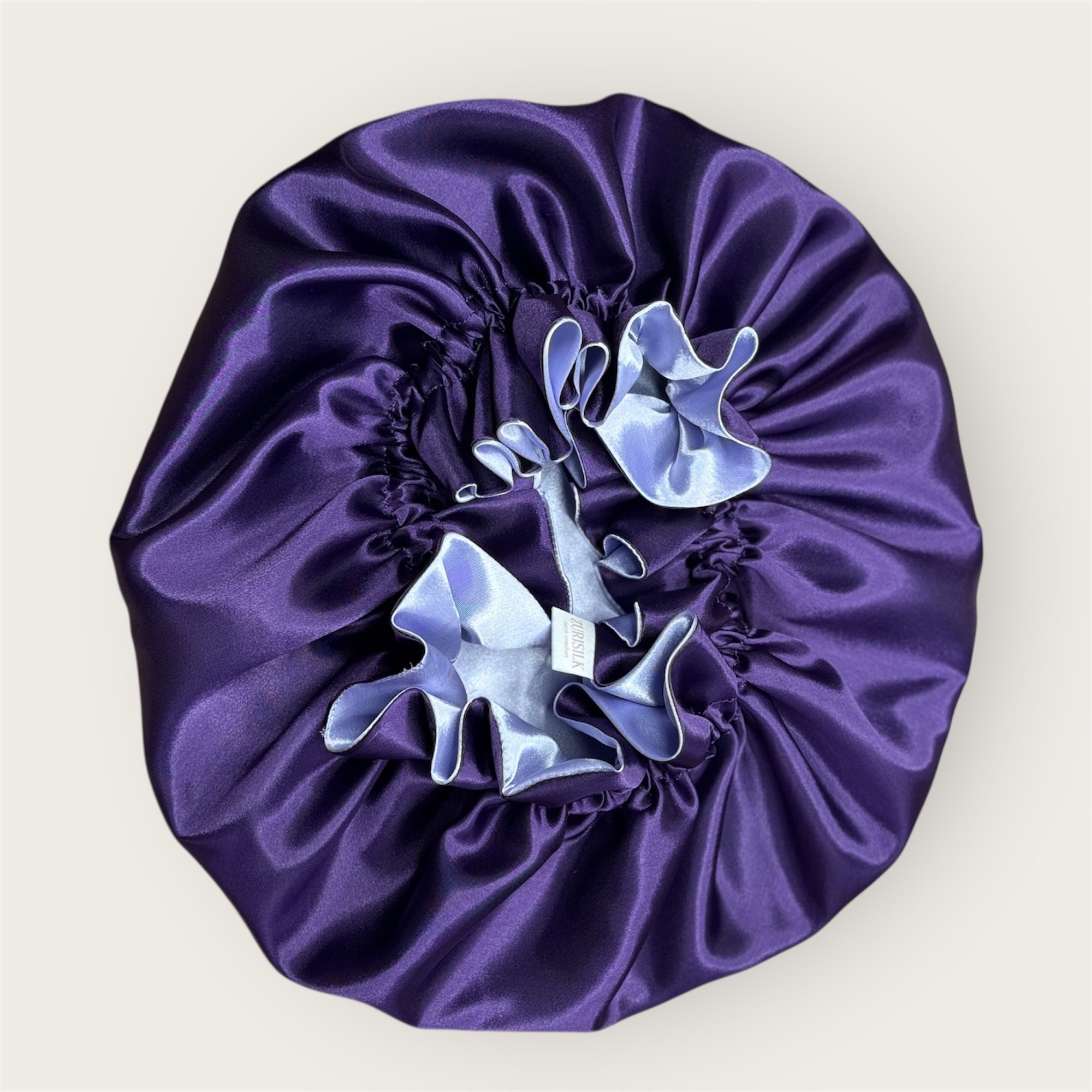 Dubbelzijdige Satijnen Bonnet – Purple Night | Luxe bescherming voor je haar