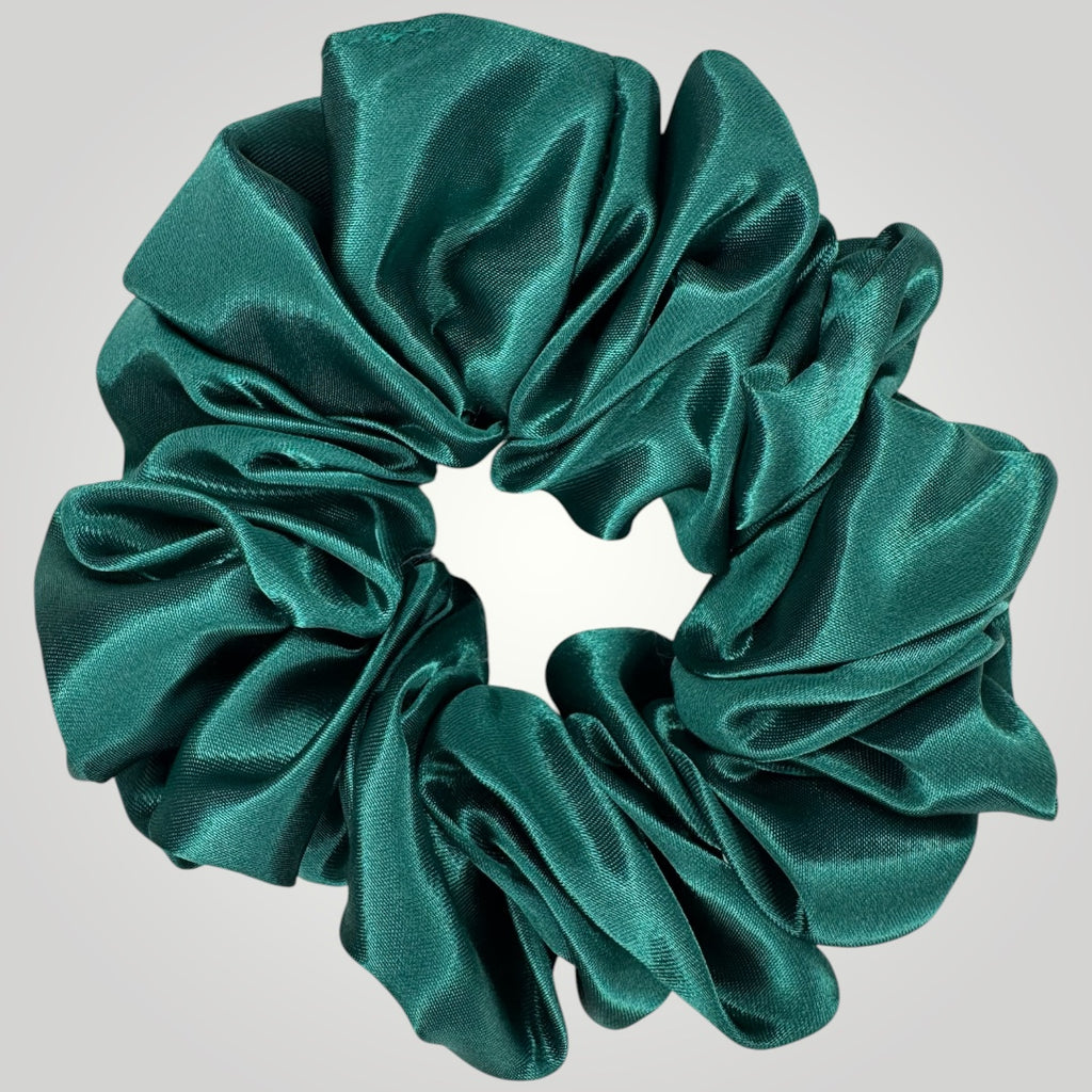 Luxe Satijnen Scrunchie – Zacht voor je Haar, Sterk in Stijl – Green