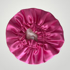Dubbelzijdige Satijnen Meisjes Bonnet - Pink Cream | Zacht & Beschermend voor Kinderhaar