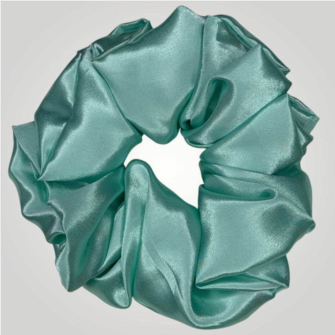 Luxe Satijnen Scrunchie – Zacht voor je Haar, Sterk in Stijl – Mint