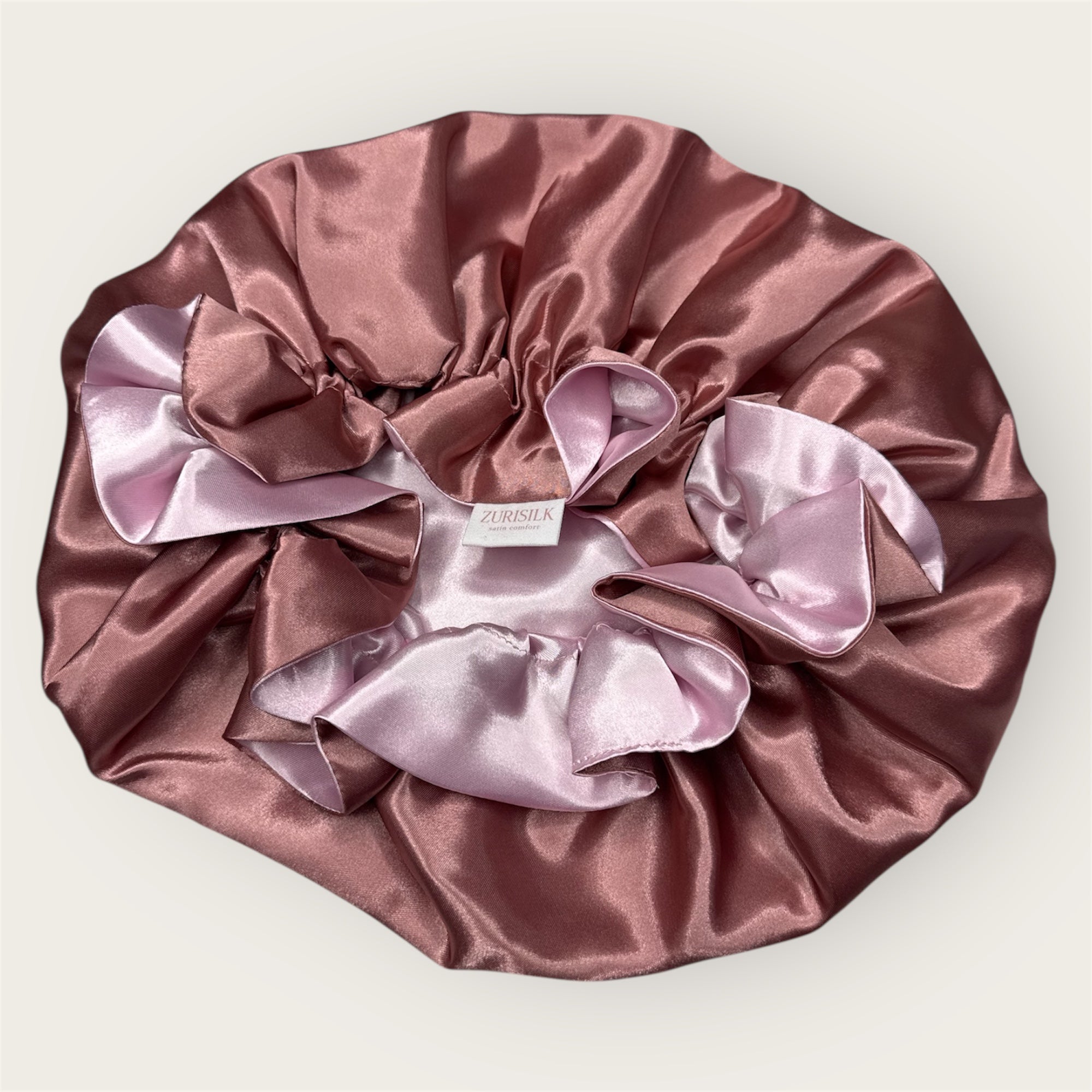 Dubbelzijdige Satijnen Bonnet – Rosy Duo | Luxe bescherming voor je haar