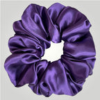 Luxe Satijnen Scrunchie – Zacht voor je Haar, Sterk in Stijl – Purple