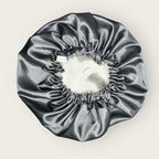 Dubbelzijdige Satijnen Heren Bonnet - Grey | Luxe bescherming voor je haar