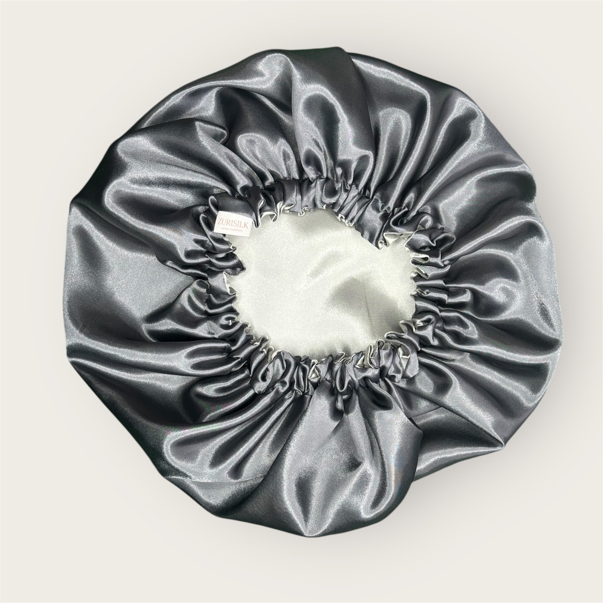 Dubbelzijdige Satijnen Heren Bonnet - Grey | Luxe bescherming voor je haar