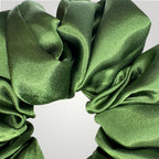 Luxe Satijnen Scrunchie – Zacht voor je Haar, Sterk in Stijl – Army