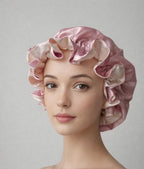 Dubbelzijdige Satijnen Bonnet – Soft Blush | Luxe bescherming voor je haar