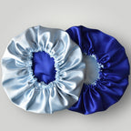 Dubbelzijdige Satijnen Heren Bonnet - Blue Wave | Luxe bescherming voor je haar