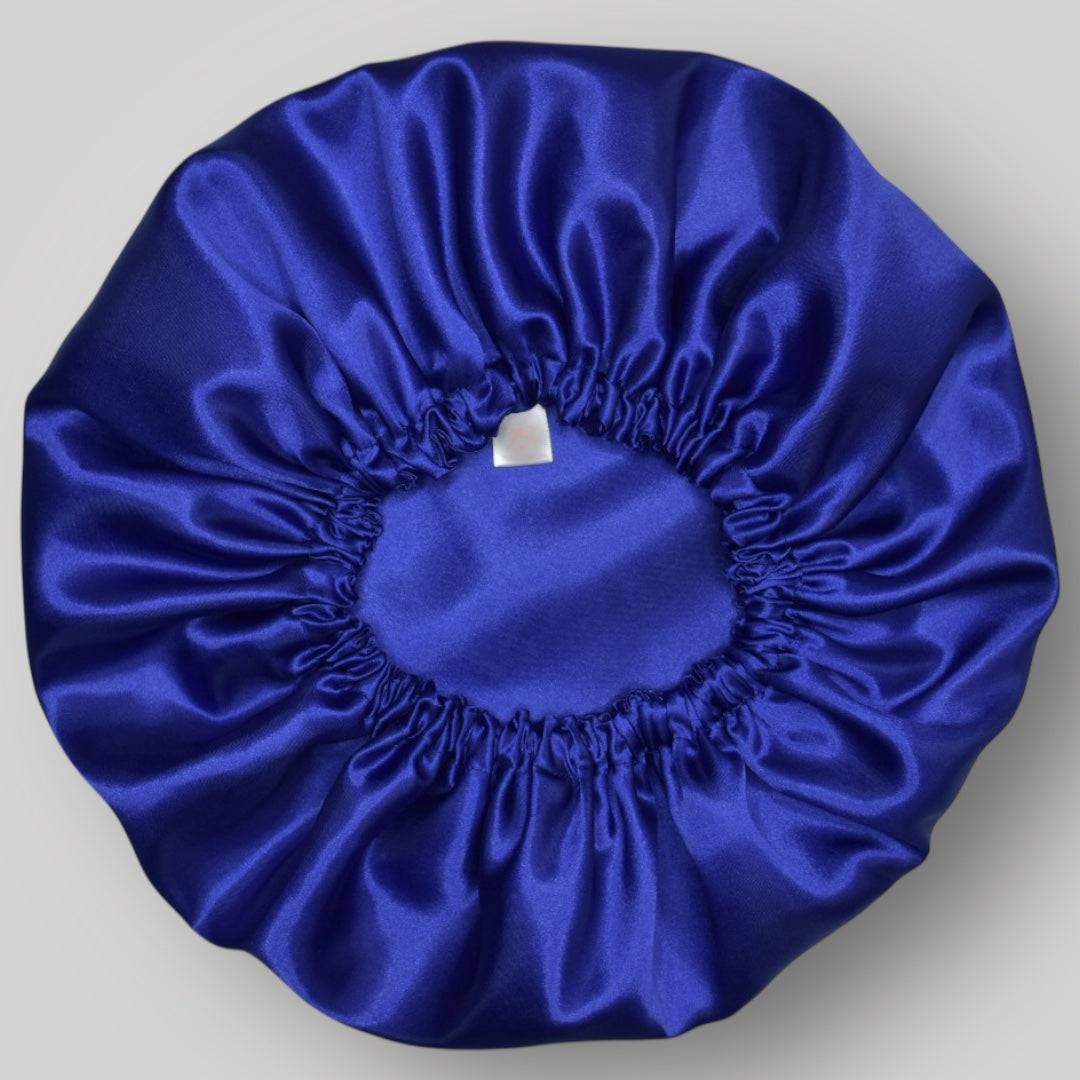 Dubbelzijdige Satijnen Heren Bonnet – Royal Blue | Luxe bescherming voor je haar