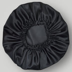 Dubbelzijdige Satijnen Heren Bonnet – Black | Luxe bescherming voor je haar