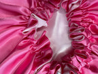 Dubbelzijdige Satijnen Meisjes  Bonnet – Pink Pop | Zacht & Beschermend voor Kinderhaar