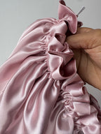 Dubbelzijdige Satijnen Bonnet – Soft Rosy | Luxe bescherming voor je haar